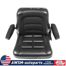Universal Seat for Forklift Garden Tractor Lawn Mower w/Adjustable Backrest