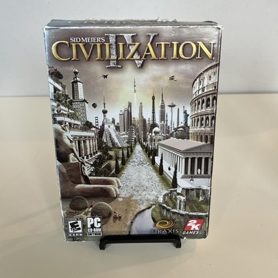 Sid Meier s Civilization IV 4 PC CD-ROM Windows Game 2005 Firaxis w/ Manual
