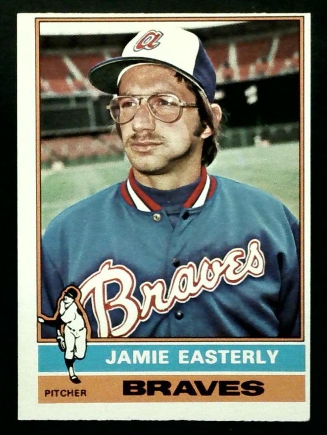 Jamie Easterly Braves 1976 O-Pee-Chee OPC #511 Baseball Card EX-MT