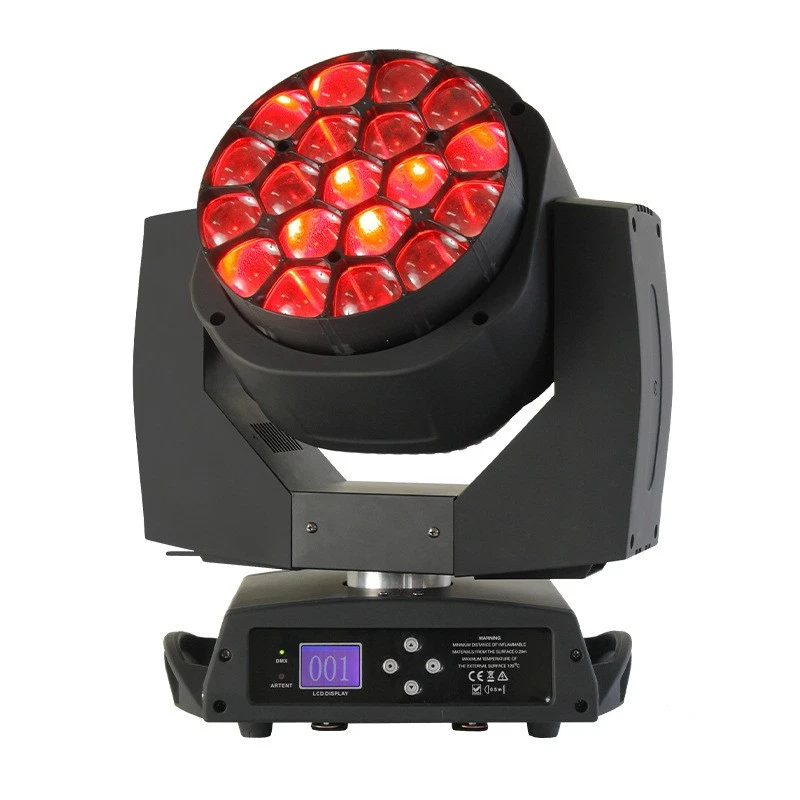 285W 19x15W Full-Color Large Honeycomb Moving Head Zoom Wash Light - Image 4 of 4