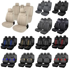 For Kia Forte Sportage Rio Seat Covers 5-Seats Full Set Front Rear PVC Leather
