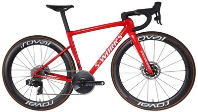 パーツ Specialized S-works Power Red Specialized S-Works Tarmac SL8 Disc Carbon 12s Road Bike 49cm SRAM