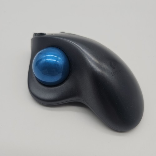Logitech Logi M570 Wireless Trackball Mouse & Paired Receiver Blue Ball - Picture 2 of 5