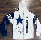 DALLAS COWBOYS PULLOVER HOODIE SIZE XL White & Blue — photo 1