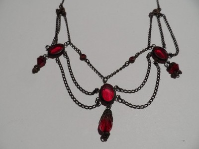 Gothic Necklace Robert Rose Signed 16  to 19 