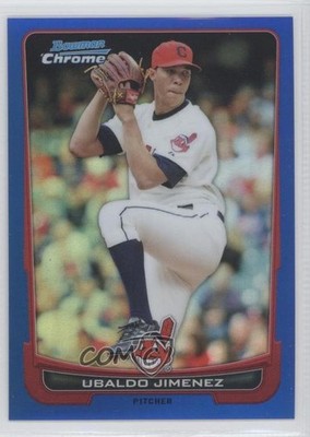 2012 Bowman Chrome Blue Refractor 33/250 Ubaldo Jimenez #95 4p7