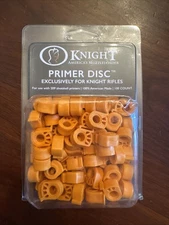 KNIGHT - PRIMER DISC   100 count PACK /ORANGE  for 209 Muzzleloader