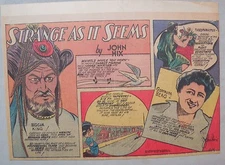 Strange As It Seems: Gertrude Berg Actress, Beggar King  by Hix from 3/26/1944