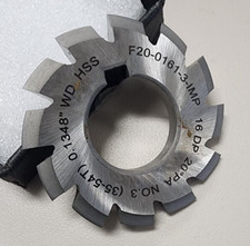 Involute Gear Cutter 16DP 20°PA #3