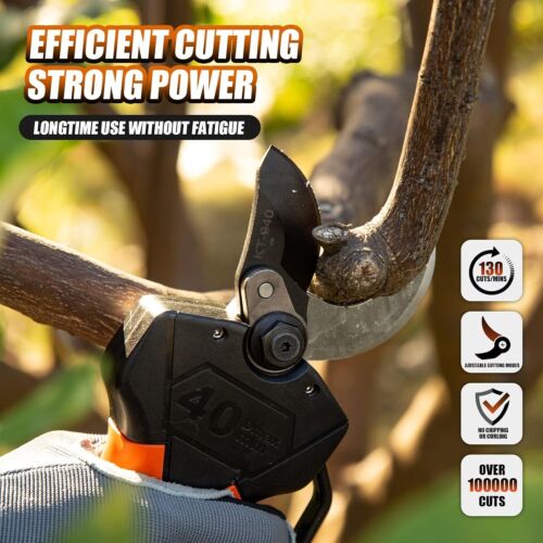 Cordless Electric Pruning Shears, 40 Mm, Kebtek Professional Pruning Shears, Bat - Picture 4 of 9