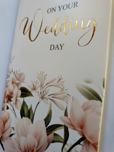 Wedding Money Voucher Gift Wallet Card & Envelope Foil Design Divine Romance - Picture 2 of 2