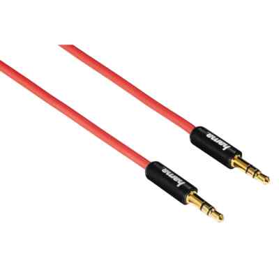 Hama Verbindungskabel ''Super Soft'', 3,5-mm-Klinke, Stecker-Stecker, 1m, 00136652