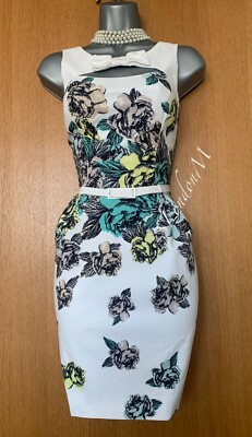Robe Karen Millen Taille 10 - Fourreau Court Gris Élégant - Occasion Très Bon État