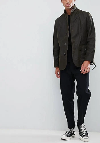 BARBOUR LUTZ Waxed Jacket Olive Rugged Sophistication MSRP$520 British Luxury image 19
