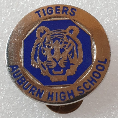 Vintage AUBURN HIGH SCHOOL ANSTECKNADEL TIGERS AL JROTC Rotc USA - Abzeichen