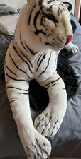 Melissa  Doug Giant Lifelike Stuffed Animals: Siberian White Tiger