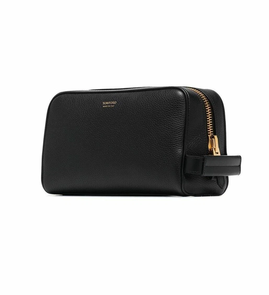 Tom Ford Grained Black Leather Wash Bag Y0301T eBay