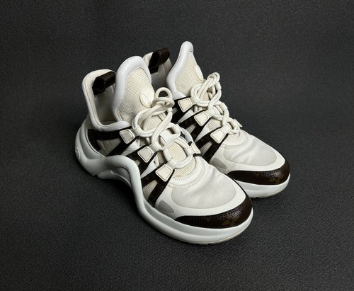 Sneakers Louis Vuitton Archlight bianche monogramma taglia 37,5 - Foto 3 di 14