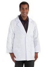 Prestige Medical Men's Consultation White Jacket for Lab or Office #5730 