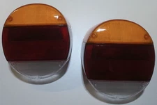 TAIL LIGHT LENS SET LEFT & RIGHT PAIR VOLKSWAGEN T1 BUG & SUPER BEETLE 1973-1979