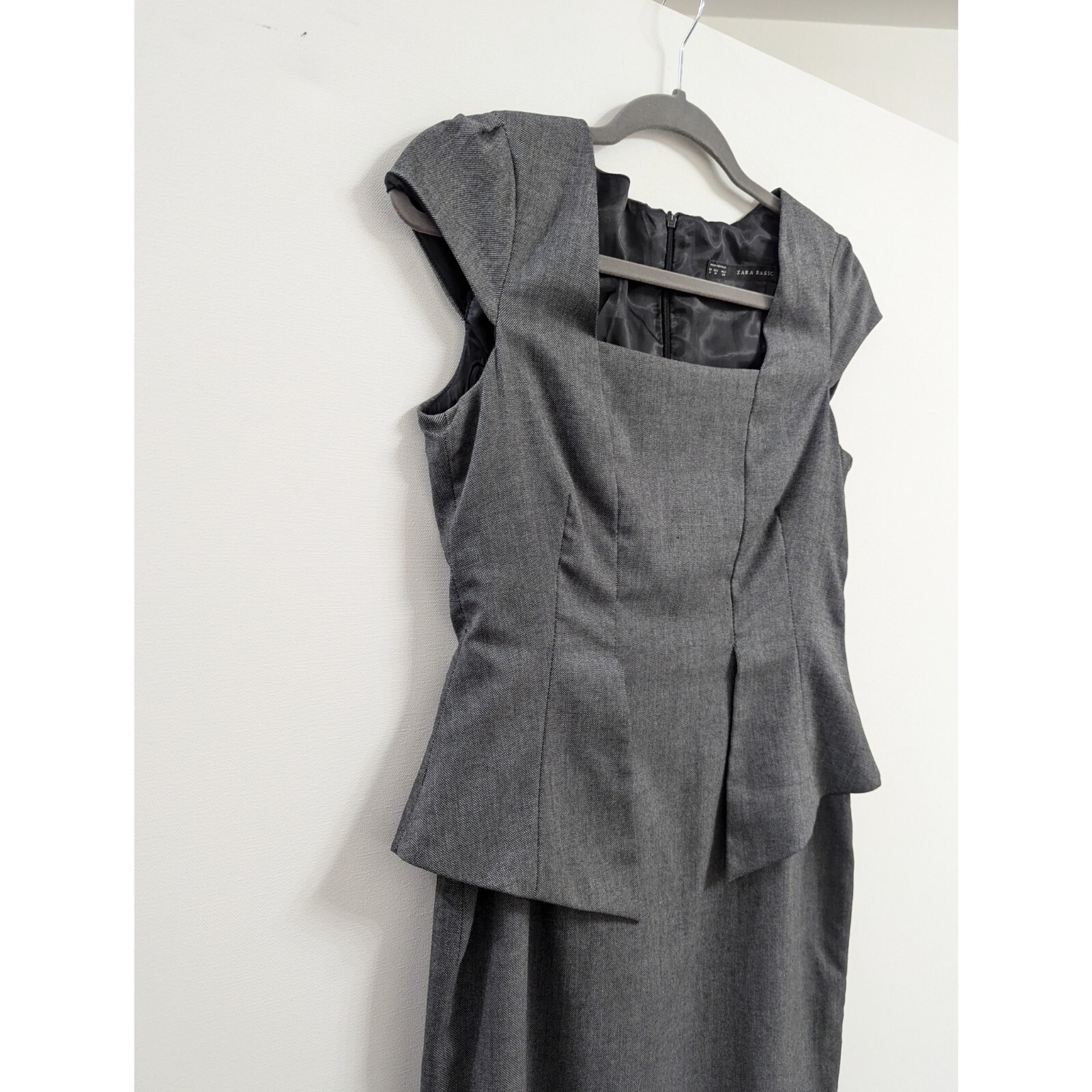 ZARA Peplum Pencil Dress Women's Size M