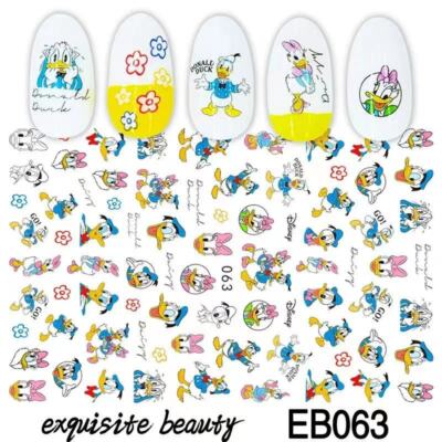 Nail Sticker Fun Super Cute Duck DIY Nail Decal Kids Friendly Waterproof