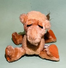 Dakin Camel Curly with Tag Stuffed Animal Toy Tan Brown 1982 CONTAINS NUTSHELLS
