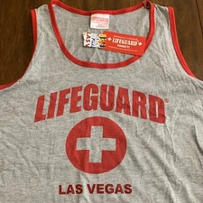 Mens Lifeguard Tank Top Las Vegas Size Large New 