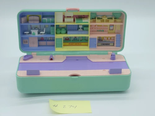 Polly Pocket High Street Moneybox 1989 Trinket Pencilcase Bluebird Vintage