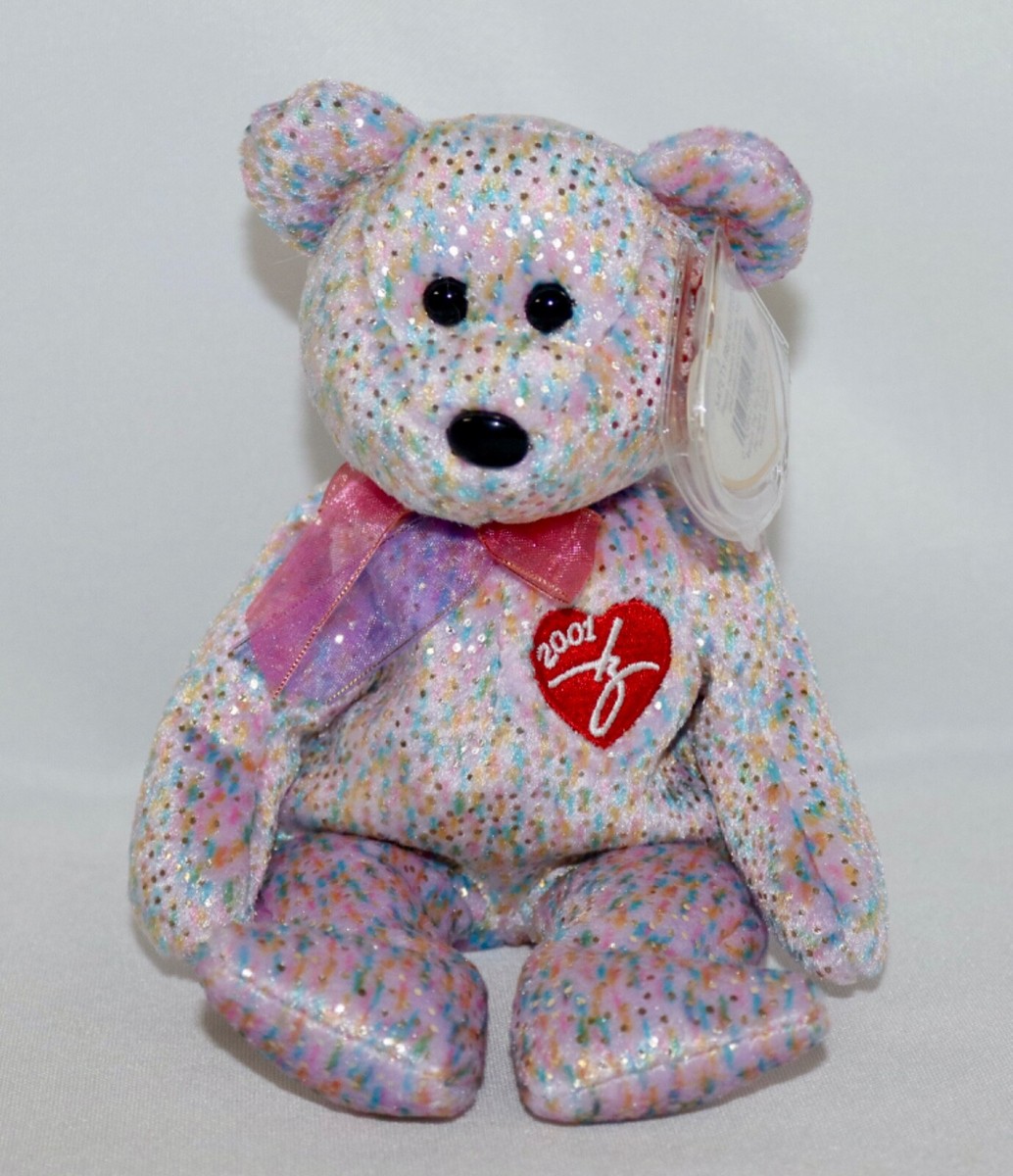 TY Beanie Baby ~ 2001 Ty Signature Teddy Bear ~ #4375 Errors