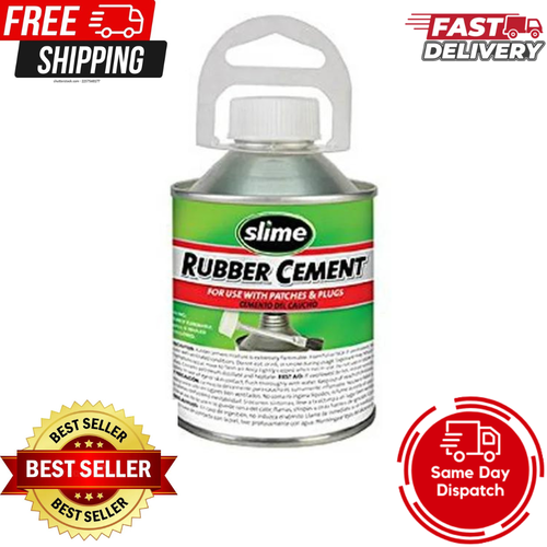 Slime Rubber Cement W/ NoMess Brush Applicator 8 oz. 1050 eBay