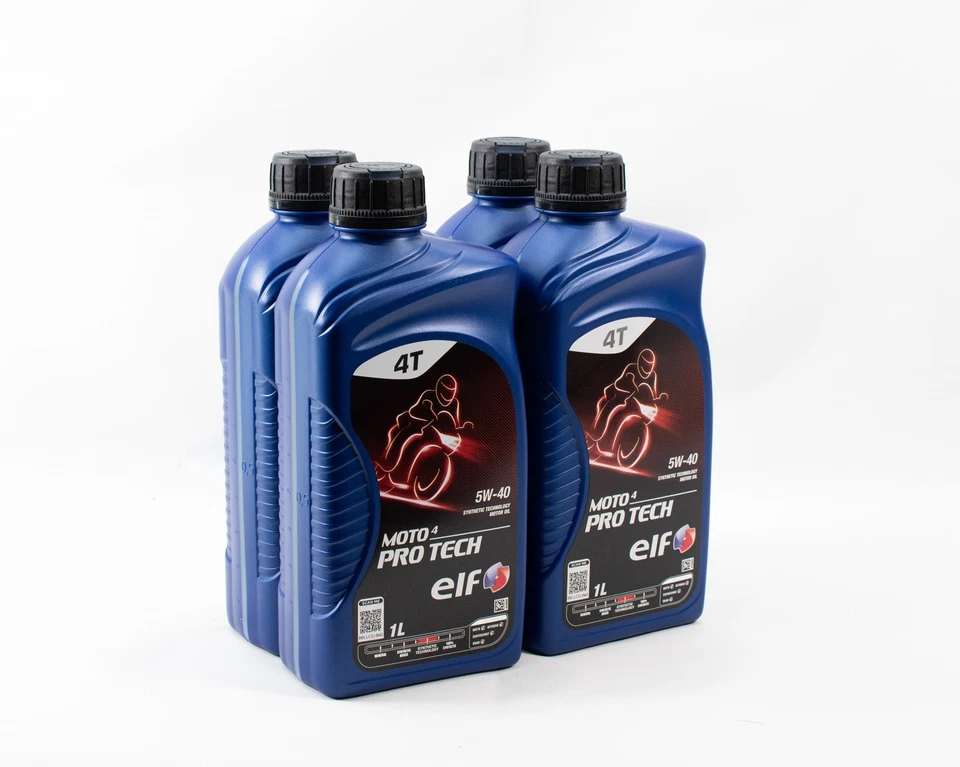 Huile Moteur ELF MOTO 4 PRO TECH 5w40 4 Litres moto quad scooter - Photo 1/2