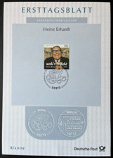 Briefmarke Ersttagsblatt Sonderpostwertzeichen Heinz Erhardt 2009