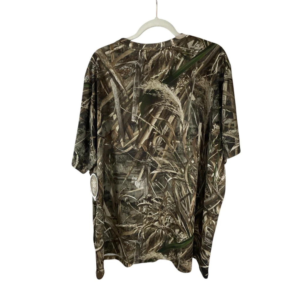 Realtree Max-5 Men's Camouflage Hunting T-Shirt 2XL Outdoor Gorpcore Oversized - Image 3 of 4