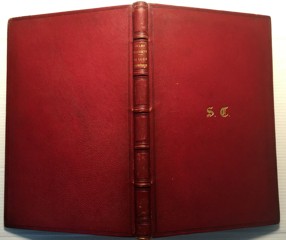1858 EO Le LUXE JULES LECOMTE n°22 SIGNATURE *JOLIE RELIURE CLOSS* LIVRE THEATRE - Photo 2/4