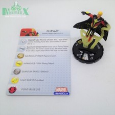 Heroclix Captain America set Quasar 048 Super Rare figure w/card 