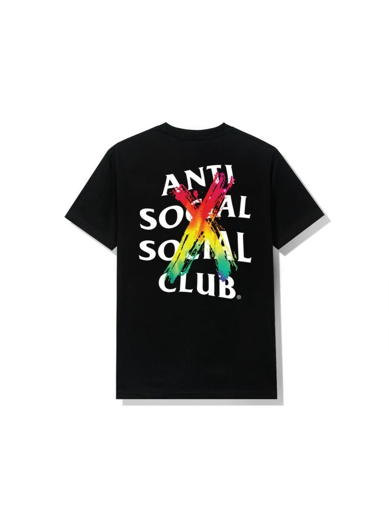 Anti Social Social Club (ASSC) Cancelled Rainbow Tee Black Size