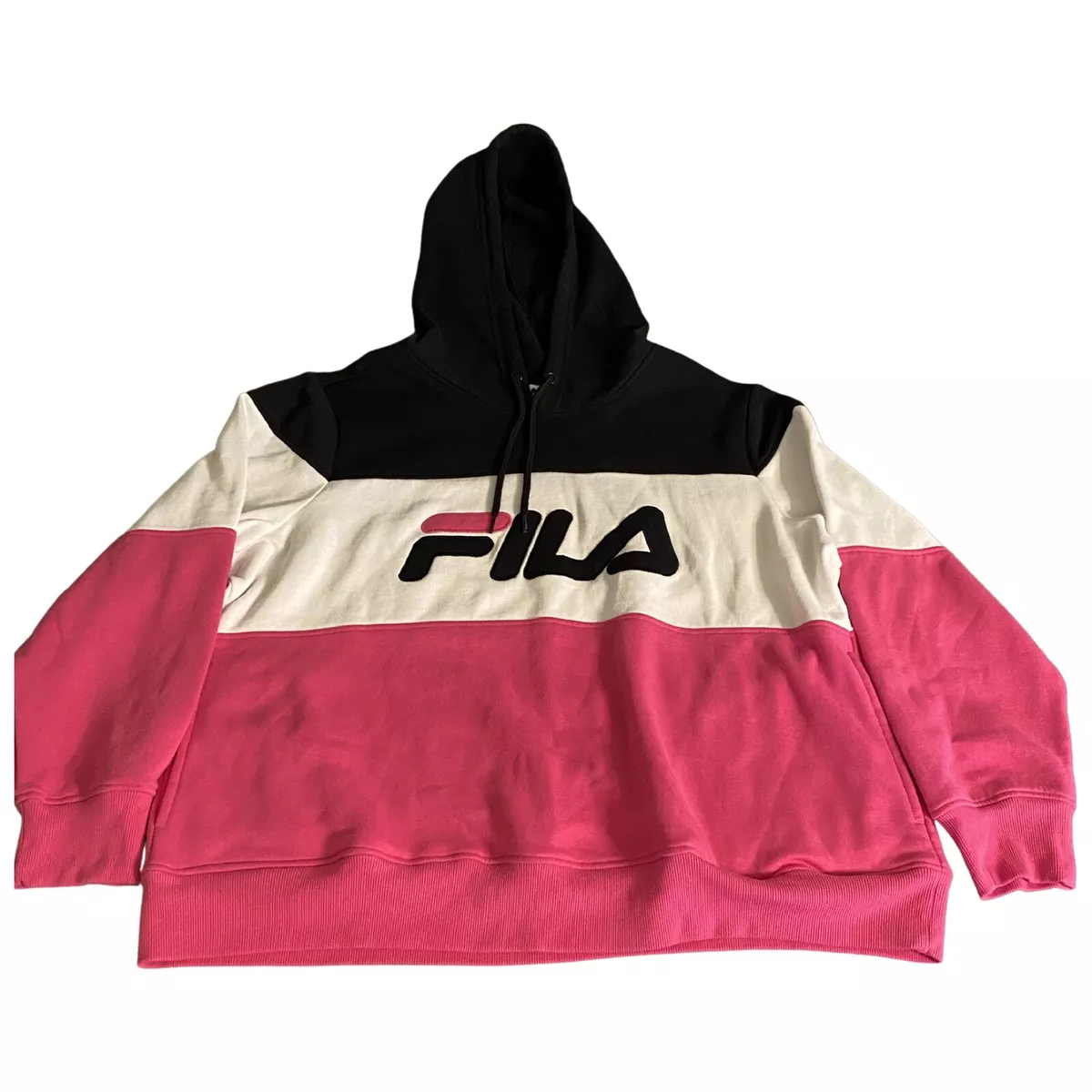 Fila White Black Color Hoodie 3X eBay