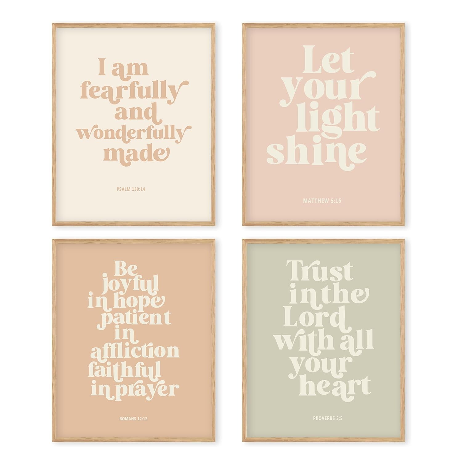 Boat Wades Christian Wall Art Unframed Inspirational Decor Faith-Based Education Posters