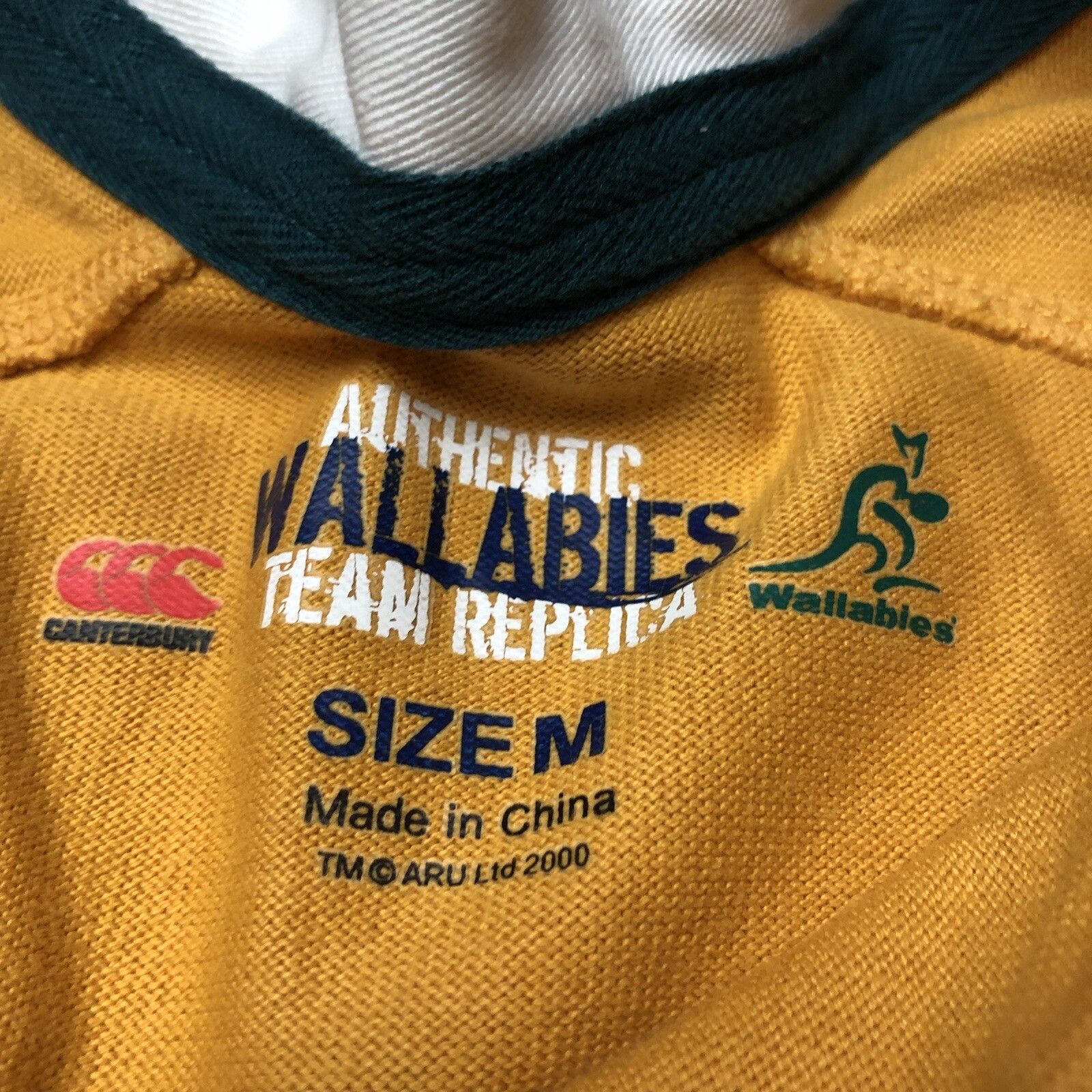 Maillot Rugby Vintage Canterbury Wallabies Australie - Manches Longues, Taille 2XL - Occasion, état Correct
