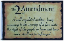 2nd Amendment Flag Original Premium 100D Woven Poly Nylon 3x5 3'x5' Flag Banner