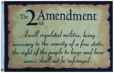2nd Amendment Flag Original Premium 100D Woven Poly Nylon 3x5 3'x5' Flag Banner