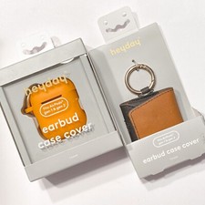 2 New Heyday Earbud Case Cover With Clip Citrus Silicone Fits AirPods Gen 1  2