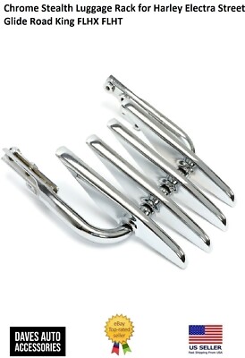 Chrome Stealth Luggage Rack for Harley Electra Street Glide Road King FLHX FLHT