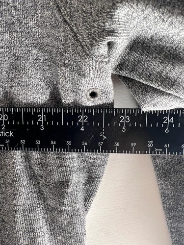 J CREW Sweater Men’s 1/4 ZIP PULLOVER Size L Gray Vintage Casual - Picture 8 of 11