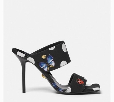 Versace X Dua Lipa Women's High Heel Slide Sandals Size 39
