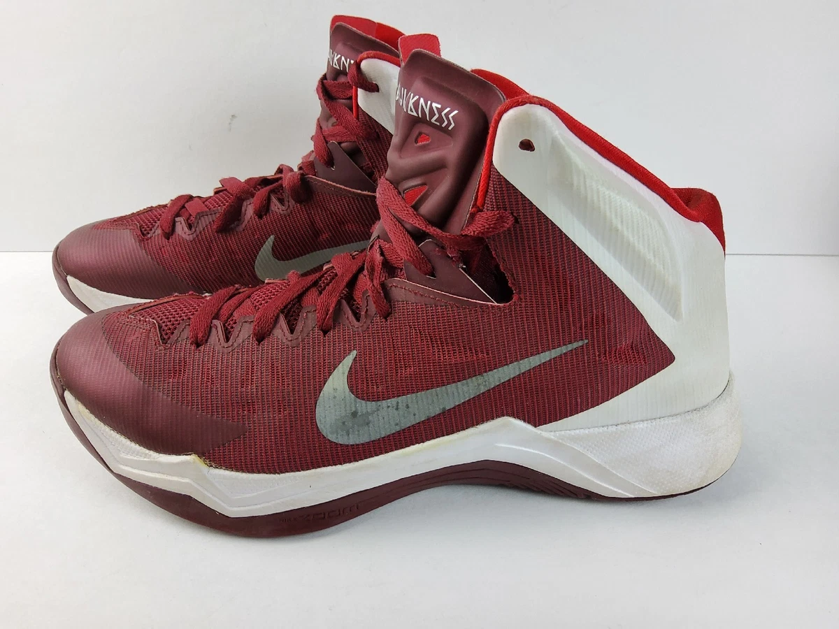 Nike Zoom Hyperquickness TB Basketball Shoes Gym Red White 599515 600 Mens 11.5