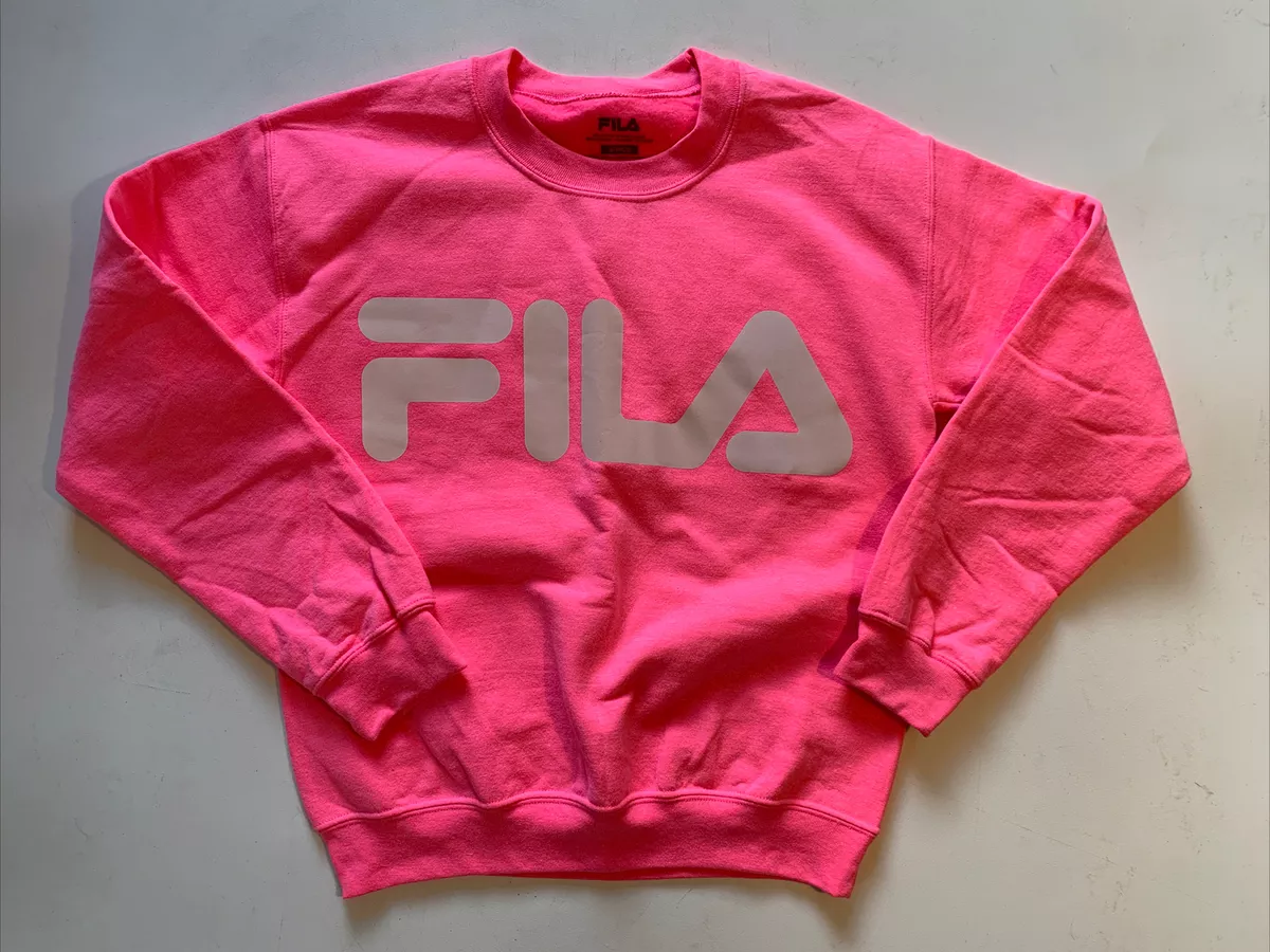 Viewer Funktionsfejl tyfon FILA Urban Outfitters Sweatshirt Neon Pink Women's sz Small | eBay