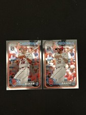 LUKEN BAKER( 2) 2024 Topps Chrome Rookie  RC #132 St. Louis Cardinals