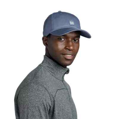 Buff Baseball Cap - 100% Bio-Baumwolle, verstellbar. In Steel Zire